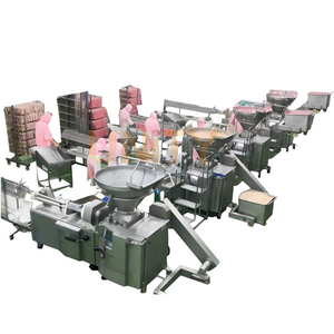 L&iacute;nea de producci&oacute;n autom&aacute;tica de clasificaci&oacute;n de jam&oacute;n para perritos calientes y salchichas tipo Frankfurt 