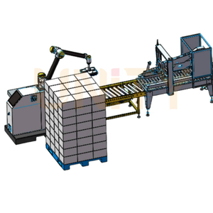 ກ່ອງກະເປົ໋າອັດຕະໂນມັດ Palletzing Cobot ຫຸ່ນຍົນທີ່ມີ Gripper ສູນຍາກາດ