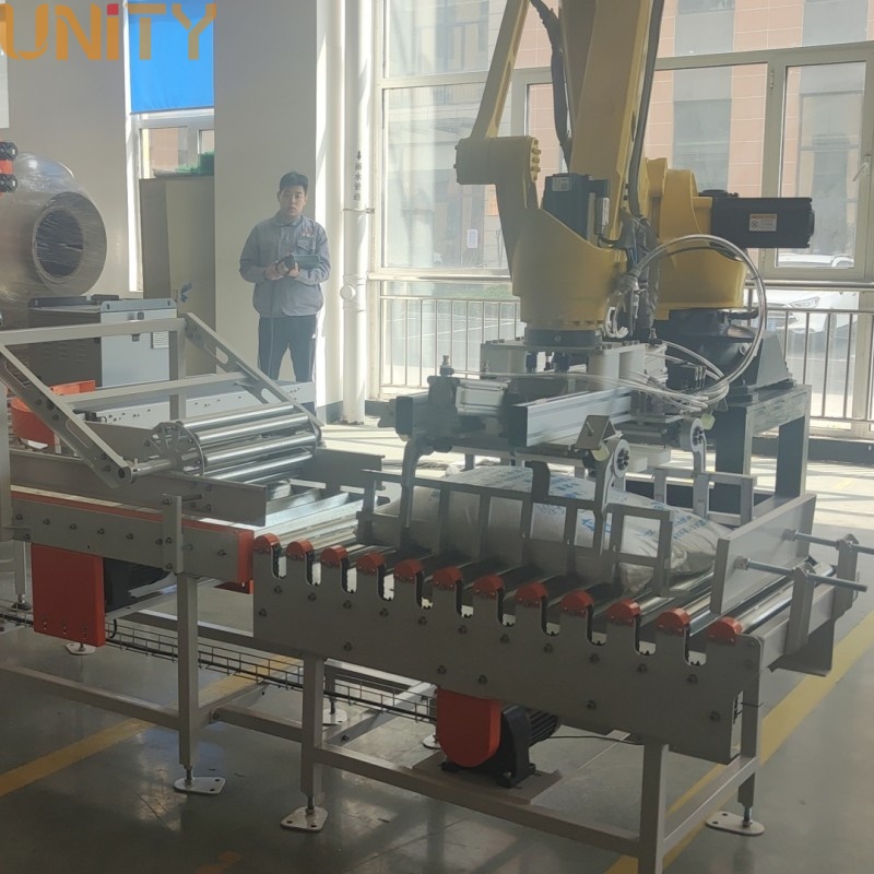 Robot Palletizing 25KG 40KG 50KG untuk Beg Simen/Bahan Kimia/Makanan/Haiwan