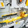 Automatische Kartonverschlie&szlig;maschine mit Klebeband
